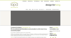 Desktop Screenshot of lapdarchitects.co.uk